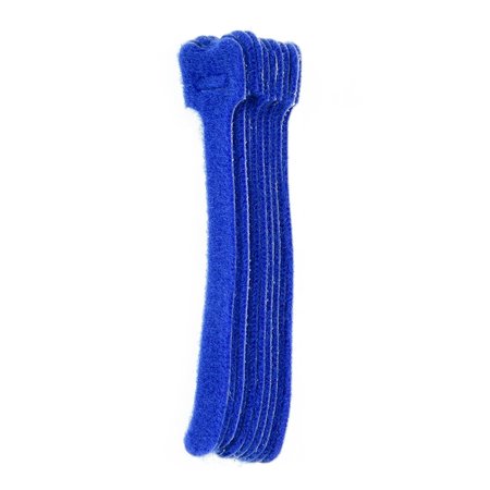 SOUTH MAIN HARDWARE 5-in  Hook and Loop -lb, Blue, 10 Speciality Tie 222157